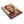 Spiral notebook with a bold burgundy and beige illustration of ancient Greek playwright Sophocles lying flat on a white surface