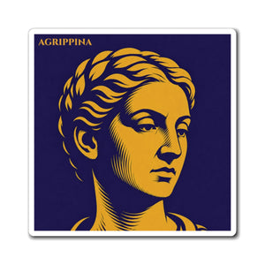 Magnet with a bold illustration of Roman empress Agrippina the Younger