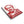 Spiral notebook with a red and white illustration of philosopher Aristotle on a flat view