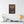 Canvas wall art with a beautiful, original illustration of Roman emperor Augustus on a wall above a desk with decor items.