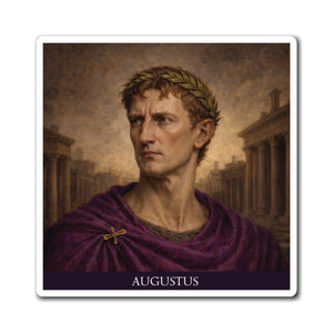 Refrigerator magnet with an original illustration of Roman emperoror Augustus