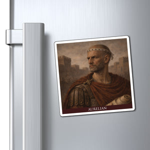 Magnet with a beautiful, original illustration of Roman emperor Aurelian
mockup view