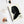 Spiral notebook with a black on ivory silhouette illustration of musician Johann Sebastian Bach mockup