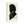 Canvas wall art with a black on ivory silhouette illustration of musician Ludwig van Beethoven side view