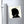 Vinyl magnet with a black on ivory silhouette illustration of musician Ludwig van Beethoven on a refrigerator