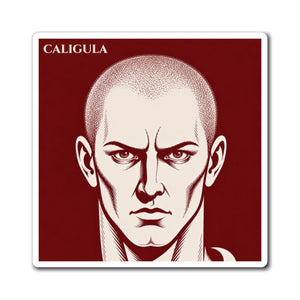 Magnet with a bold illustration of Roman emperor Caligula