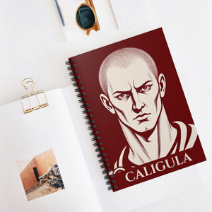 Canvas wall art with a bold illustration of Roman emperor Caligula on a white surface with mockup