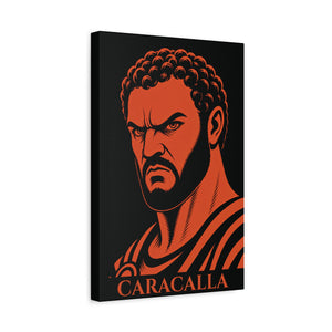 Canvas wall art with a bold illustration of Roman emperor Caracalla side view