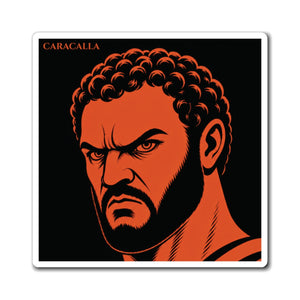 Fridge magnet with a bold illustration of Roman emperor Caracalla
