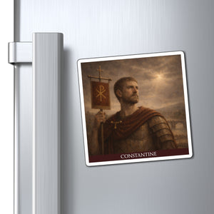 Magnet with a beautiful, original illustration of Roman emperor Constantine mockup