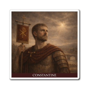 Magnet with a beautiful, original illustration of Roman emperor Constantine
