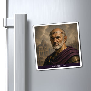 Magnet with a beautiful, original illustration of Roman emperor Diocletian mockup