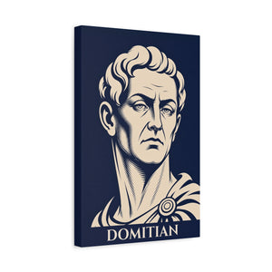 Canvas wall art with a bold illustration of Roman emperor Domitian side view