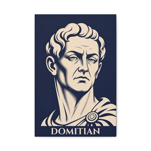 Canvas wall art with a bold illustration of Roman emperor Domitian
