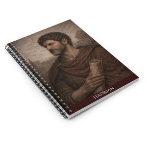 Spiral notebook with a beautiful, original illustration of Roman emperor Hadrian
gift idea
