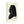 Canvas wall art with a black on ivory silhouette illustration of musician George Frideric Handel side view