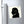 Vinyl magnet with a black on ivory silhouette illustration of musician Joseph Haydn on a refrigerator