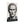 Fine art poster with a bold illustration of Roman general and consul Julius Caesar side view