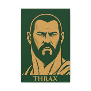 Canvas wall art with a bold illustration of Roman emperor Maximus Thrax
