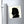 Vinyl magnet with a black on ivory silhouette illustration of musician Wolfgang Amadeus Mozart on a refrigerator