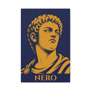 Canvas wall art with a bold illustration of Roman emperor Nero
