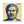 Rerfrigerator magnet with a bold illustration of ancient Greek philosopher Plato