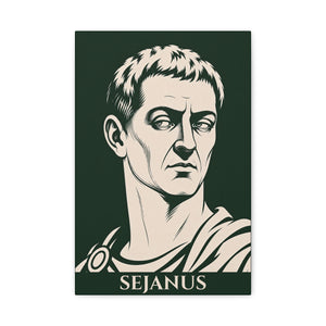 Canvas wall art with a bold illustration of Roman prefect Sejanus
