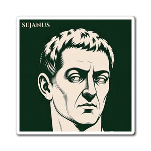 Fridge magnet with a bold illustration of Roman prefect Sejanus
