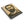 Spiral notebook with a bold black and beige illustration of ancient Greek historian Thucydides lying flat on a white surface