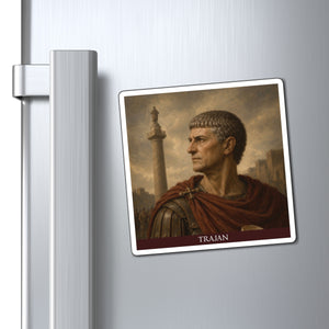 Magnet with a beautiful, original illustration of Roman emperor Trajan mockup